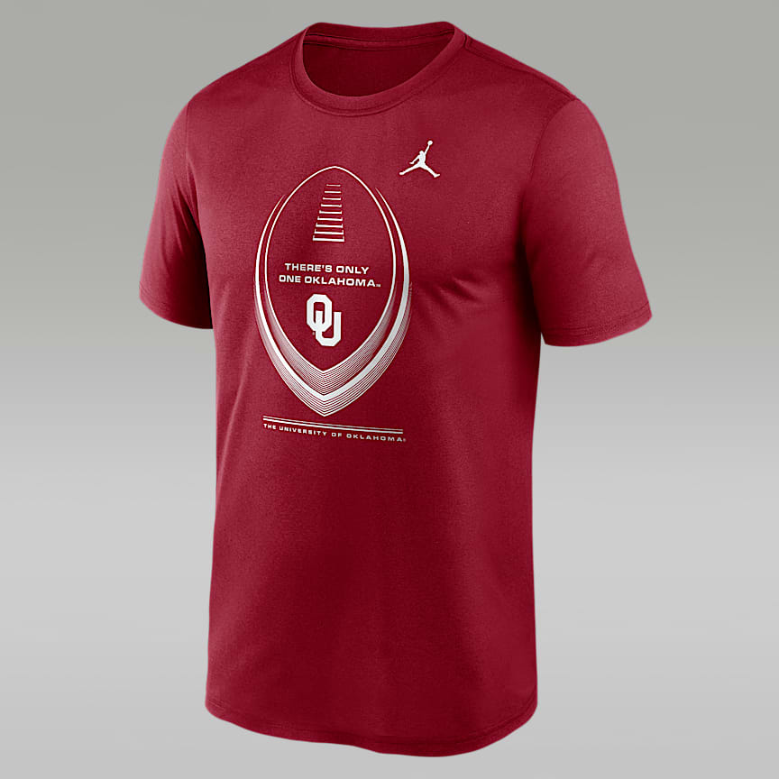 Oklahoma Courtside Men's Jordan Brand Dri-FIT College T-Shirt